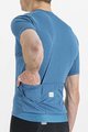 SPORTFUL Cycling short sleeve jersey - MATCHY - blue