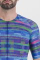 SPORTFUL Cycling short sleeve jersey - GLITCH BOMBER - multicolour/blue