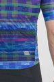 SPORTFUL Cycling short sleeve jersey - GLITCH BOMBER - multicolour/blue