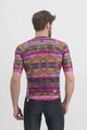 SPORTFUL Cycling short sleeve jersey - GLITCH BOMBER - multicolour/pink