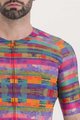 SPORTFUL Cycling short sleeve jersey - GLITCH BOMBER - multicolour/pink