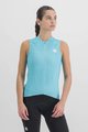 SPORTFUL Cycling sleeveless jersey - MATCHY LADY - light blue