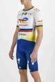 SPORTFUL Cycling short sleeve jersey - TOTAL ENERGIES 2022 - white/yellow/blue/orange