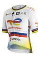 SPORTFUL Cycling short sleeve jersey - TOTAL ENERGIES 2022 - white/yellow/blue/orange