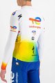 SPORTFUL Cycling winter long sleeve jersey - TOTAL ENERGIES 2022 - orange/white/blue/yellow