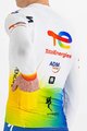 SPORTFUL Cycling winter long sleeve jersey - TOTAL ENERGIES 2022 - orange/white/blue/yellow