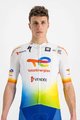 SPORTFUL Cycling short sleeve jersey - TOTAL ENERGIES 2022 - white/blue/orange/yellow