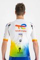 SPORTFUL Cycling short sleeve jersey - TOTAL ENERGIES 2022 - white/blue/orange/yellow