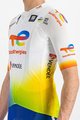 SPORTFUL Cycling short sleeve jersey - TOTAL ENERGIES 2022 - white/blue/orange/yellow