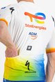 SPORTFUL Cycling short sleeve jersey - TOTAL ENERGIES 2022 - white/blue/orange/yellow