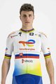 SPORTFUL Cycling short sleeve jersey - TOTAL ENERGIES 2022 - yellow/orange/white/blue