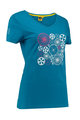 TDF Cycling short sleeve t-shirt - ROUES LADY - blue