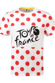 TDF Cycling short sleeve t-shirt - TDF LEADER POIS '21 - white/red