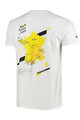 TDF Cycling short sleeve t-shirt - TDF ROUTE - white