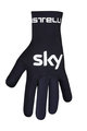 CASTELLI Cycling long-finger gloves - TEAM SKY 2019 DULVIO - black/white/blue
