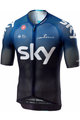 CASTELLI Cycling short sleeve jersey - TEAM SKY 2019  - white/blue/black
