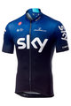 CASTELLI Cycling short sleeve jersey - TEAM SKY FAN 2019  - black/blue/white