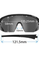 TIFOSI Cycling sunglasses - SLEDGE L INTERCHANGE - blue/black