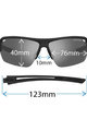 TIFOSI Cycling sunglasses - JUST - black