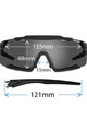 TIFOSI Cycling sunglasses - AETHON INTERCHANGE - black/white