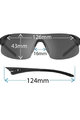 TIFOSI Cycling sunglasses - PODIUM XC - black
