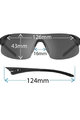 TIFOSI Cycling sunglasses - PODIUM XC - silver/grey