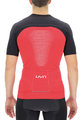 UYN Cycling short sleeve jersey - BIKING GRANFONDO - black/red