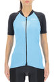 UYN Cycling short sleeve jersey - GRANFONDO LADY - anthracite/light blue