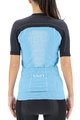 UYN Cycling short sleeve jersey - GRANFONDO LADY - anthracite/light blue