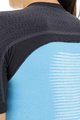 UYN Cycling short sleeve jersey - GRANFONDO LADY - anthracite/light blue