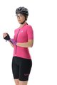 UYN Cycling short sleeve jersey - LIGHTSPEED LADY - pink/black