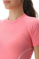 UYN Cycling short sleeve t-shirt - EVOLUTYON UW LADY - white/pink
