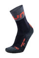 UYN Cyclingclassic socks - LIGHT - grey/red/black