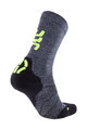UYN Cyclingclassic socks - MERINO - grey/black/yellow