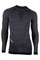 UYN Cycling long sleeve t-shirt - FUSYON MERINO - black/grey