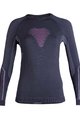 UYN Cycling long sleeve t-shirt - VISYON LADY - black/purple