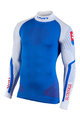 UYN Cycling long sleeve t-shirt - NATYON SLOVAKIA - white/blue