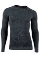 UYN Cycling long sleeve t-shirt - FUSYON CASHMERE - grey/black