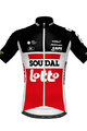 Cycling short sleeve jersey - LOTTO SOUDAL 2020 - white/red/black