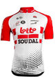 Cycling short sleeve jersey - LOTTO SOUDAL 2019 - red/white