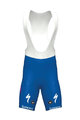 Cycling bib shorts - QUICKSTEP 2020 ESL - blue