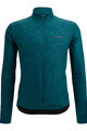 SANTINI Cycling winter long sleeve jersey - COLORE PURO - green