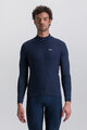 SANTINI Cycling winter long sleeve jersey - PURE  - blue
