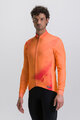 SANTINI Cycling winter long sleeve jersey - PURE DYE - orange