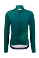 SANTINI Cycling winter long sleeve jersey - PURE DYE - green