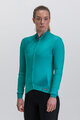 SANTINI Cycling winter long sleeve jersey - PURE DYE - blue