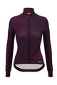 SANTINI Cycling winter long sleeve jersey - PURE DYE - bordeaux