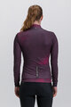 SANTINI Cycling winter long sleeve jersey - PURE DYE - bordeaux
