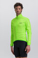 SANTINI Cycling windproof jacket - NEBULA  - light green