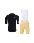 HOLOKOLO Cycling short sleeve jersey and shorts - VICTORIOUS ELITE - beige/black